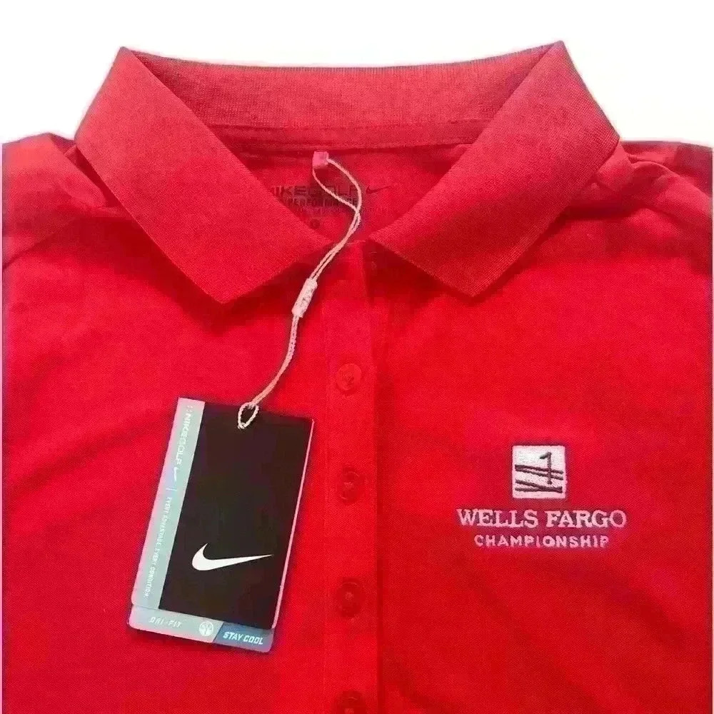 Nike Golf Women’s Tour Performance Red Golf Polo. New with Tags. Size Medium - Picture 9 of 9